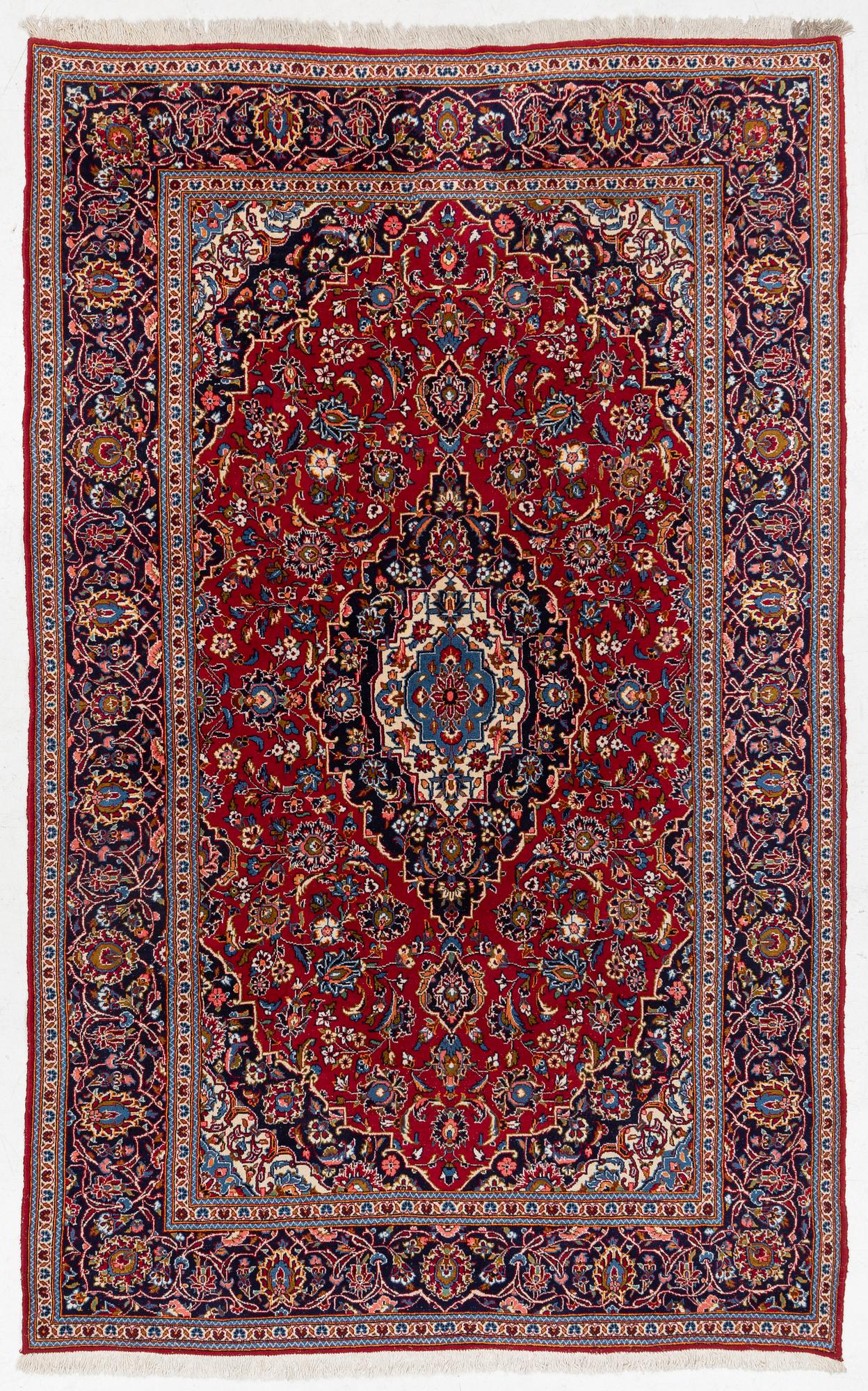Carpet, Keshan, approx. 318 x 200 cm.