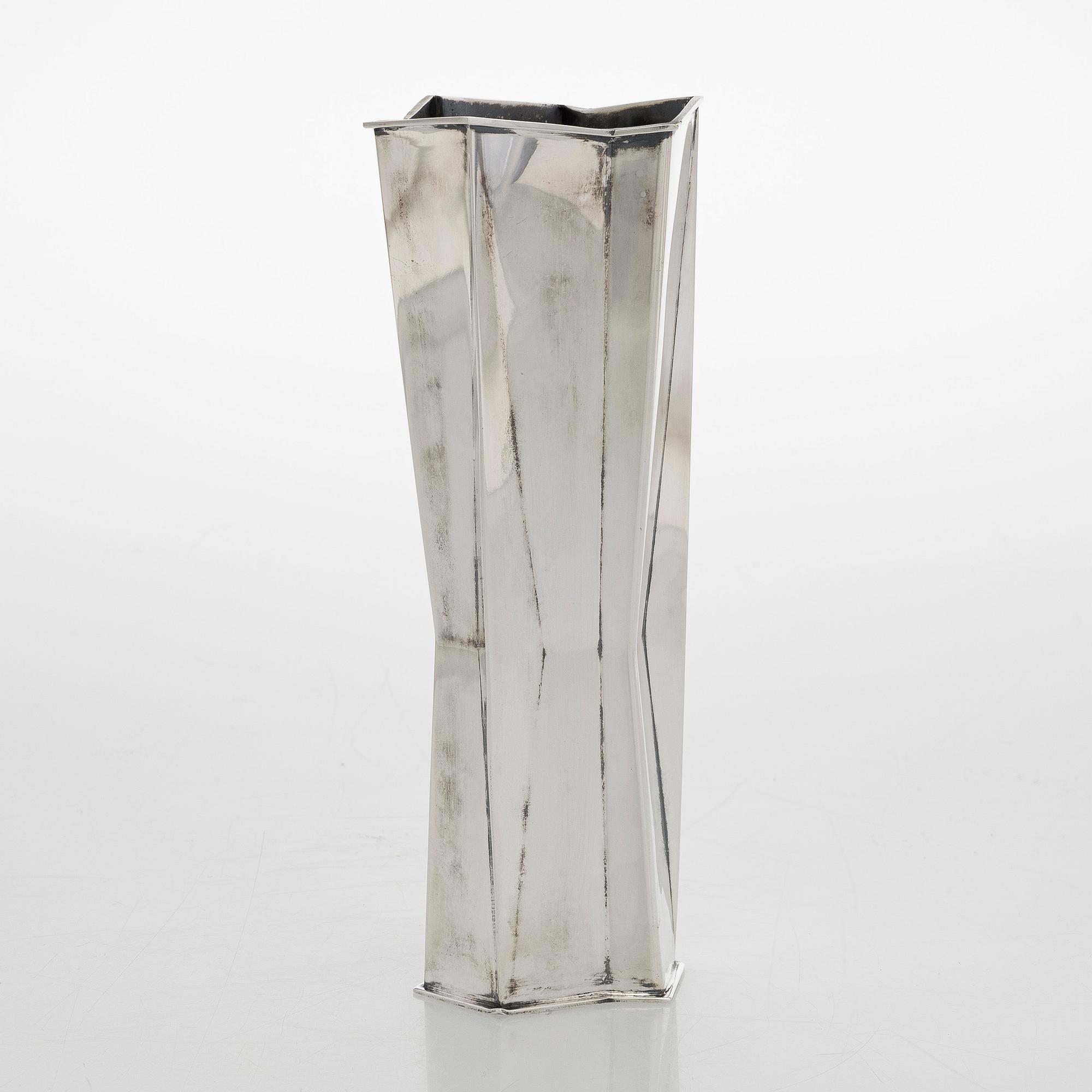 Tapio Wirkkala, vas, silver, "TW6-4", Kultakeskus, Tavastehus 1987.