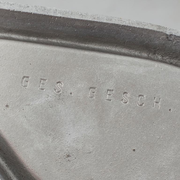 A mid 20th century brass umbrella stand Germany.