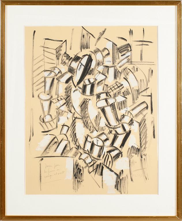 FERNAND LÉGER, efter, litografisk tryck, monogramsignerad och daterad 13 i trycket.