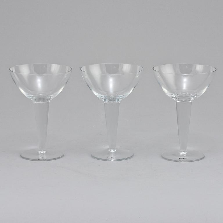 MARTINIGLAS, 8 st, glas, "Select", Boda Nova, 1900/2000-tal.