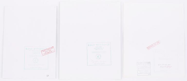 ROLF WINQUIST, porträtt av Stefania Löthman gelatinsilverfotografi. Vintage.