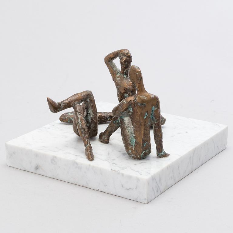 VEIKKO MYLLER, bronze and marble, signed and dated -88.