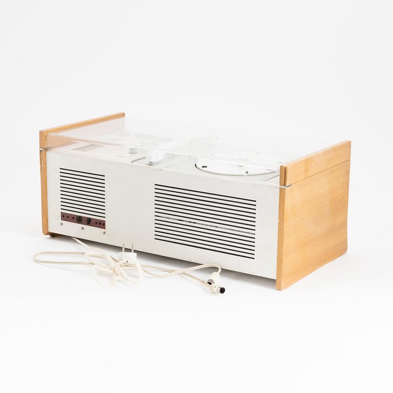 Dieter Rams, skivspelare med högtalare, Braun, formgiven 1958.