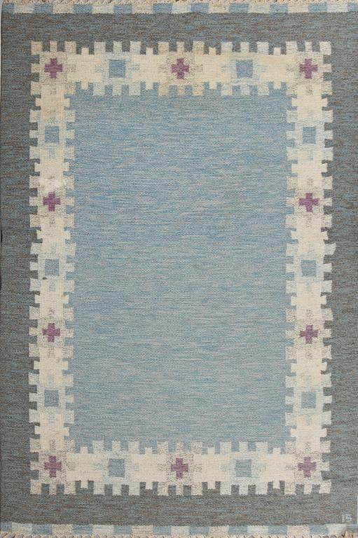 MATTA, rölakan, Ingegerd Silow, monogramsignerad, 235x166 cm, 1900-talets andra hälft.