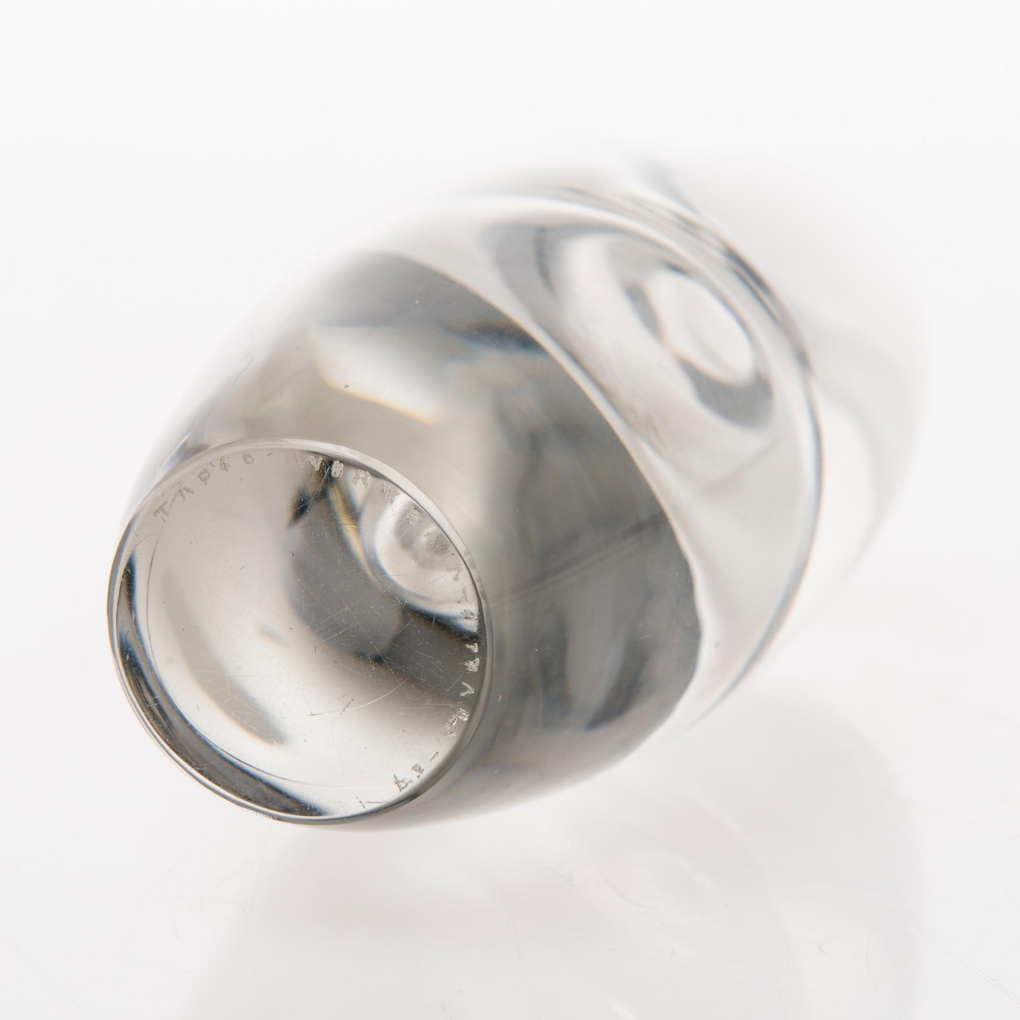 TAPIO WIRKKALA 'Tokio' glass sculpture / vase, signed Tapio Wirkkala Iittala -57.