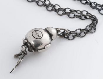 A pendant, "My friend" by Ole Lynggaard.