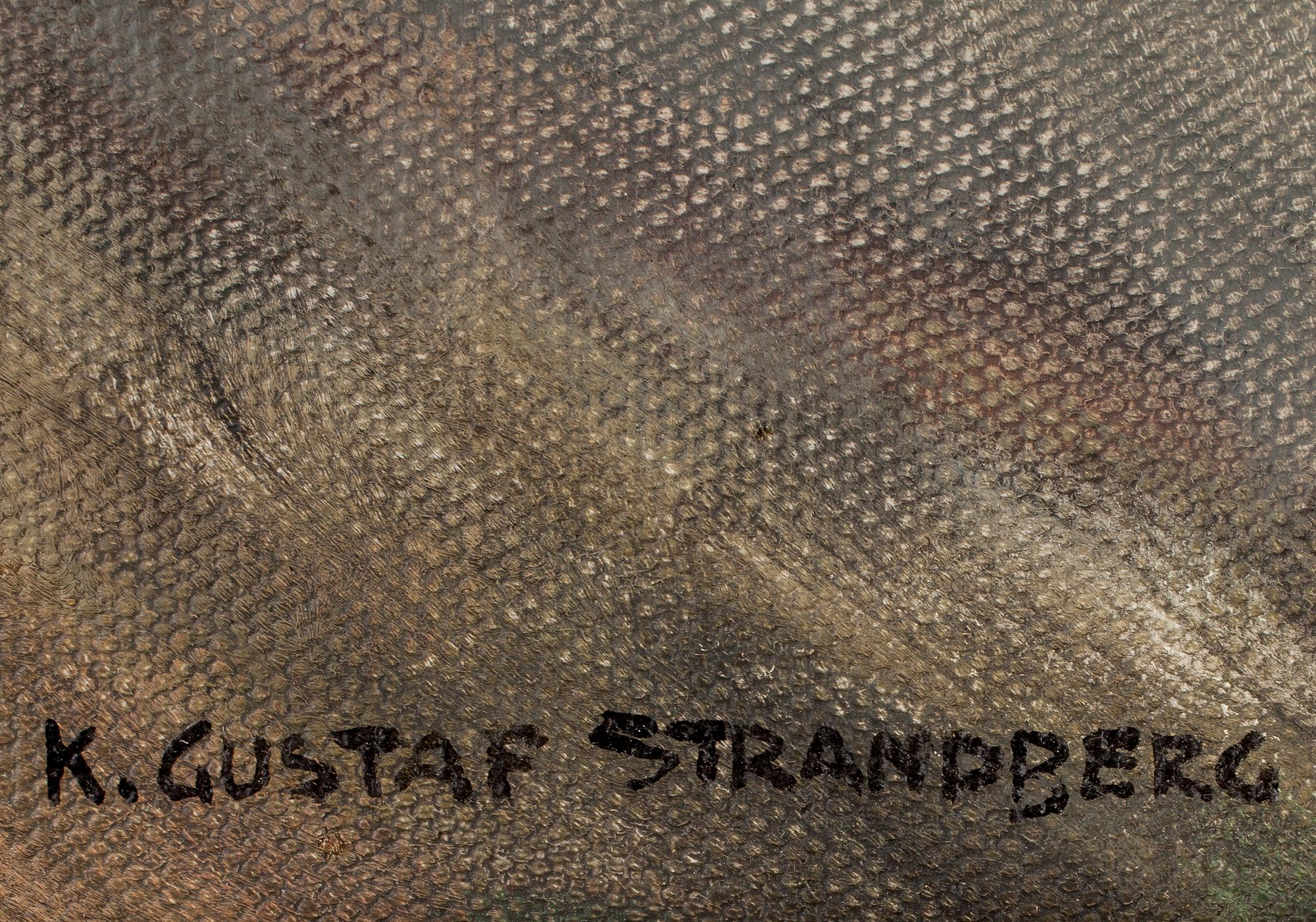 KARL GUSTAF STRANDBERG, olja på duk, signerad.