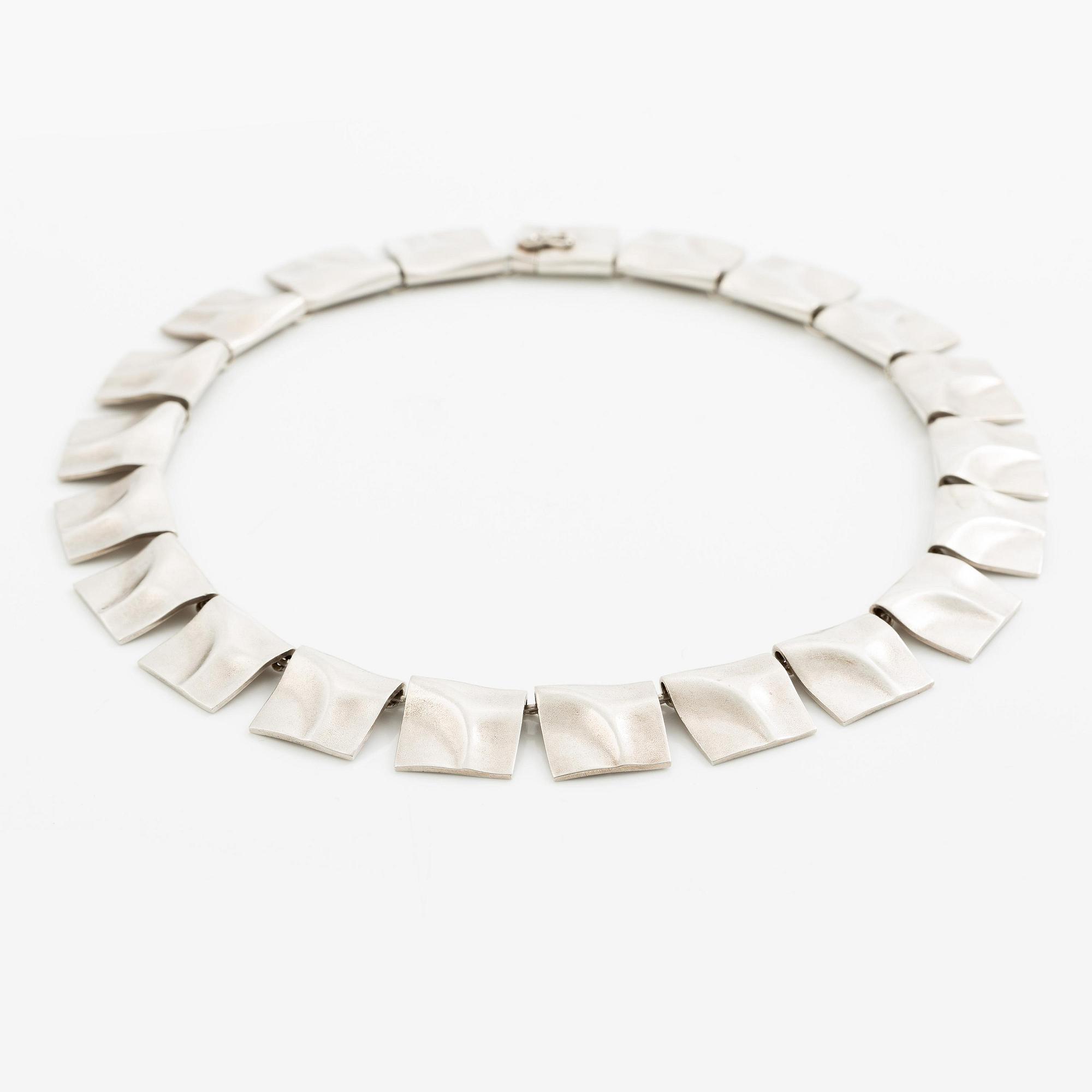 Björn Weckström, necklace "Galactic Peaks", sterling silver, Finland 1986. For Lapponia.