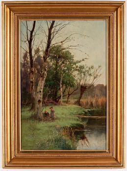 CRESWICK BOYDELL, oil on relined canvas, signed Creswick Boydell.