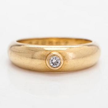 Cartier, ring, 18K guld med en briljantslipad diamant ca 0.07 ct.