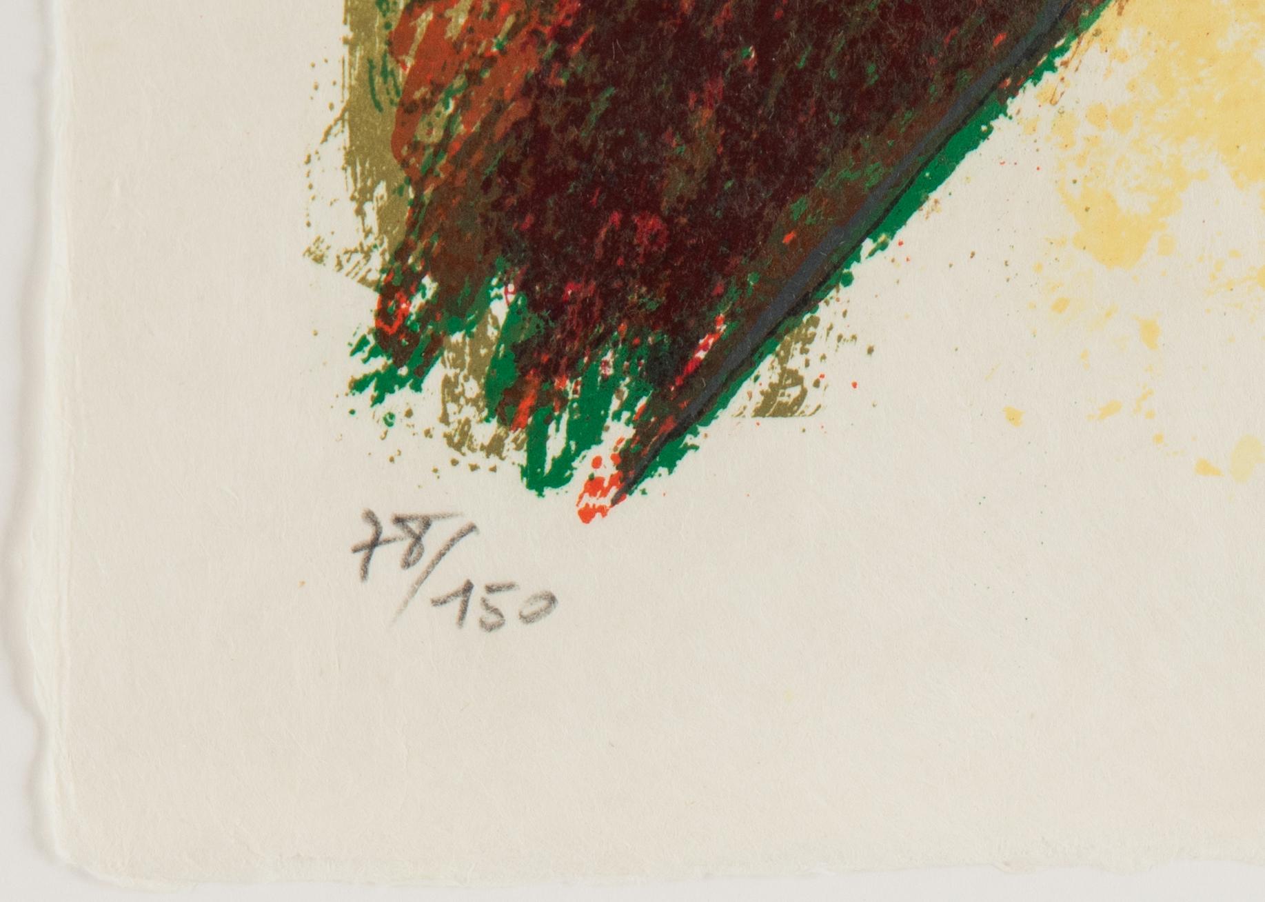 Theo Tobiasse, lithograph in colours, signed 78/150.