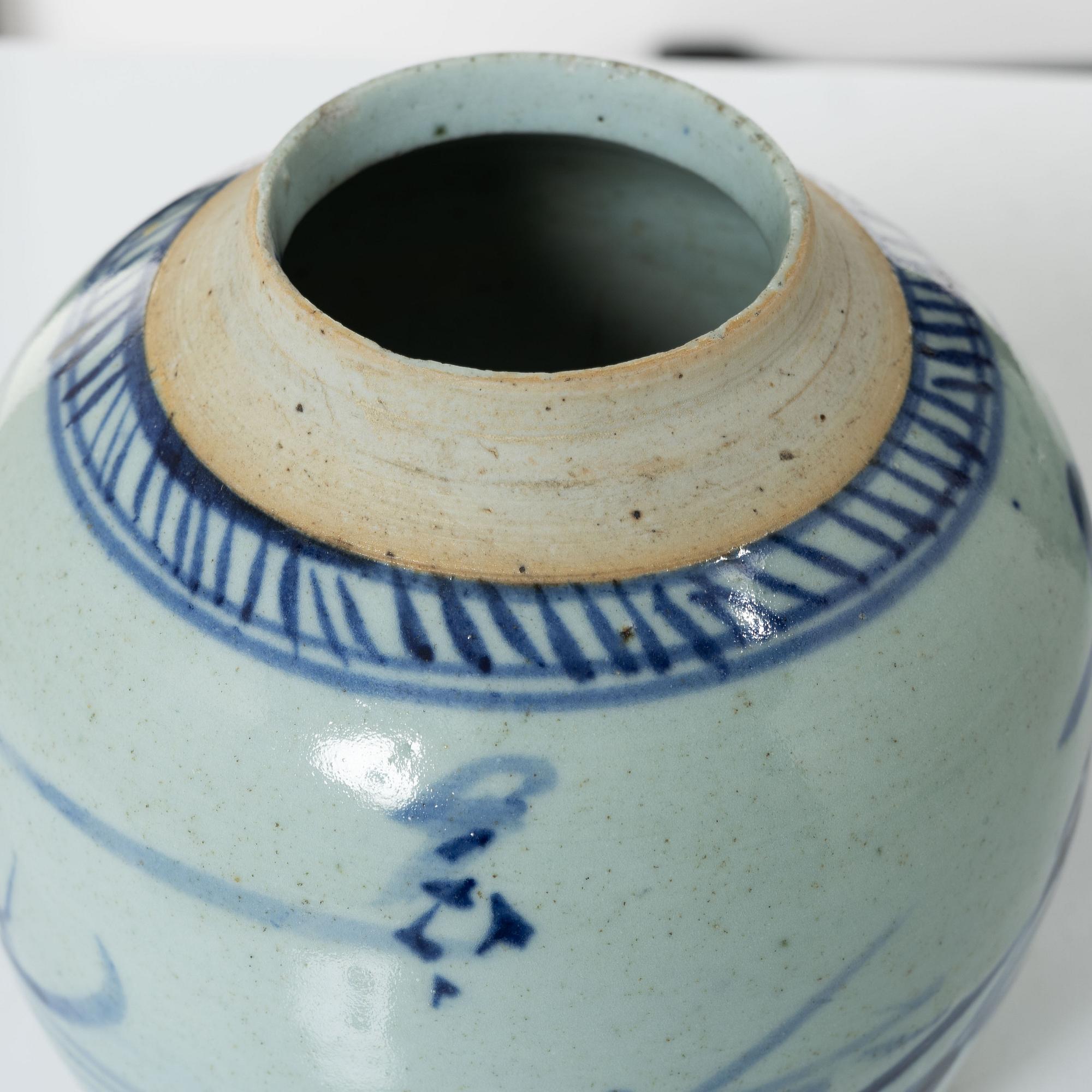 Jar and vase, porcelain, China, 19th century.