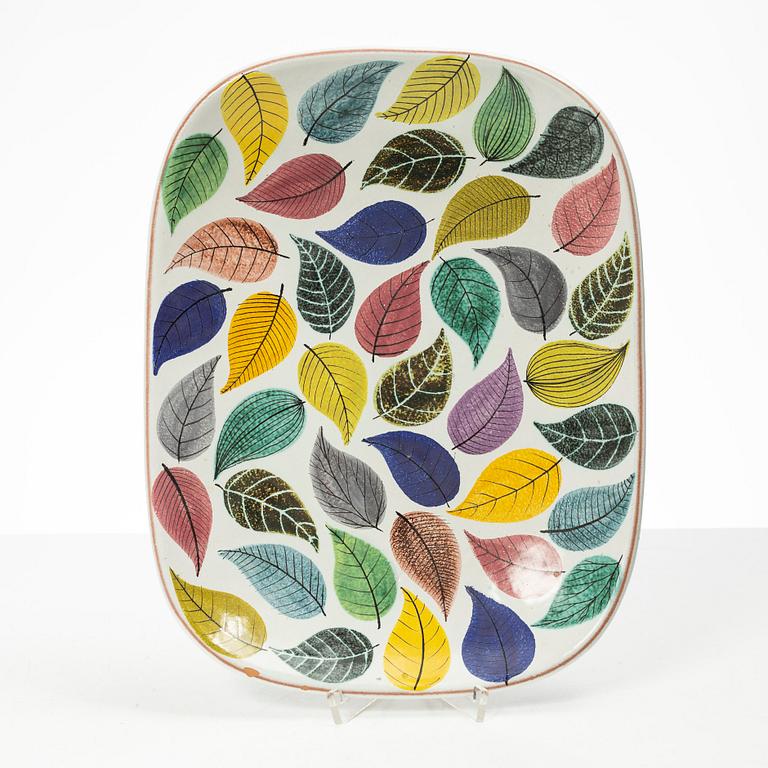 Stig Lindberg, fat, fajans, Gustavsberg Studio, signerad, 1950-60-tal.