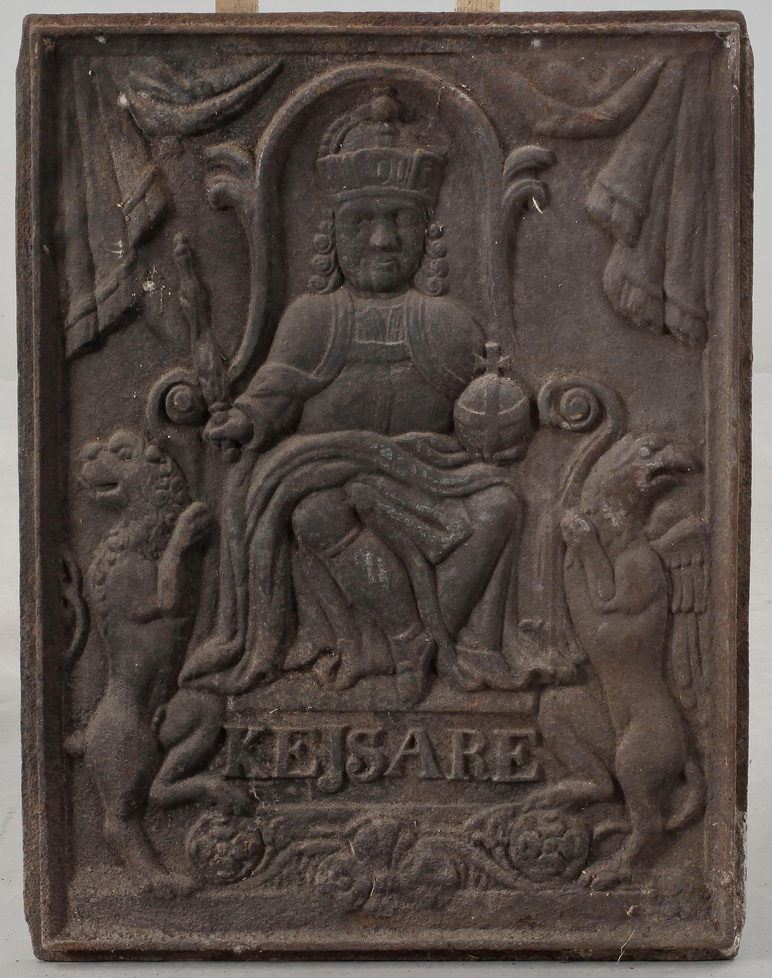 SÄTTUGNSPLATTA, gjutjärn, 1700/1800-tal.