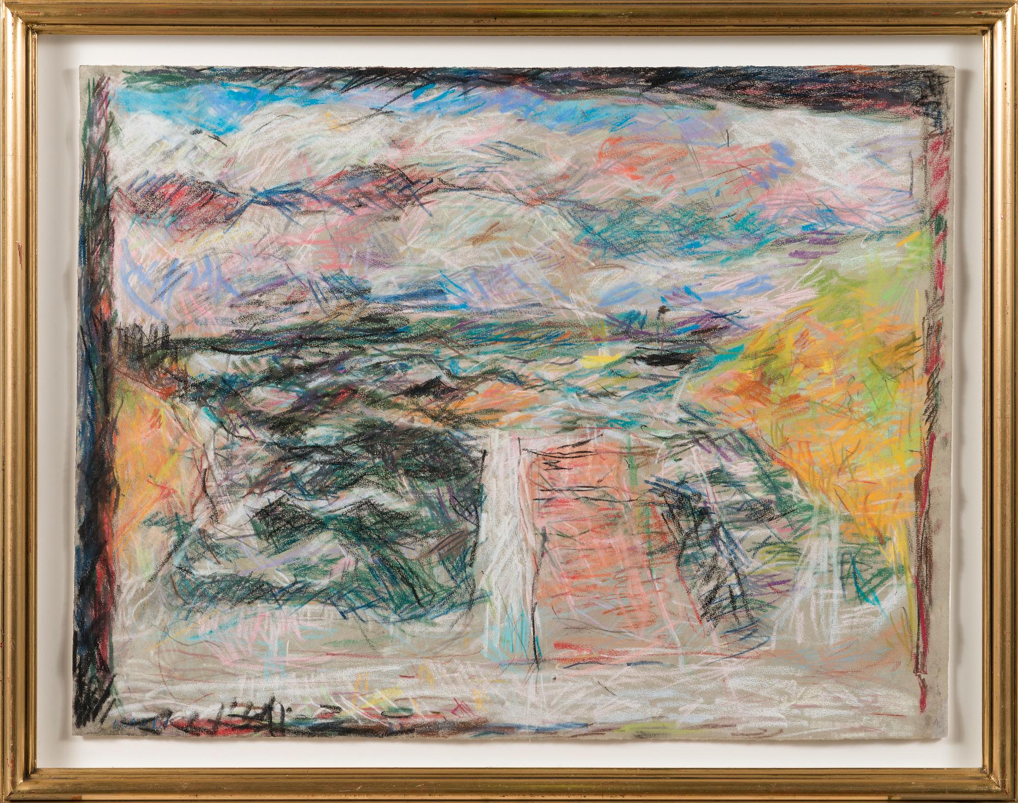 RAFAEL WARDI, pastel, signed.