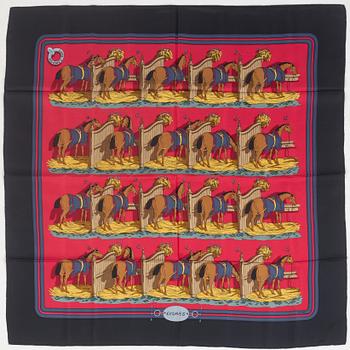 Hermès, scarf, "Stables".