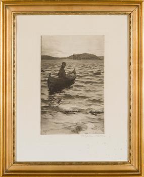 Akseli Gallen-Kallela, Rowing to the Shore.