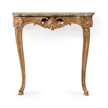 A Swedish Rococo 18th century console table.