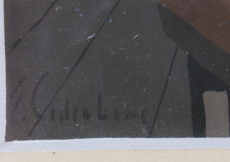 CEDERBERG, ERIC, olja på papp-pannå, sign.