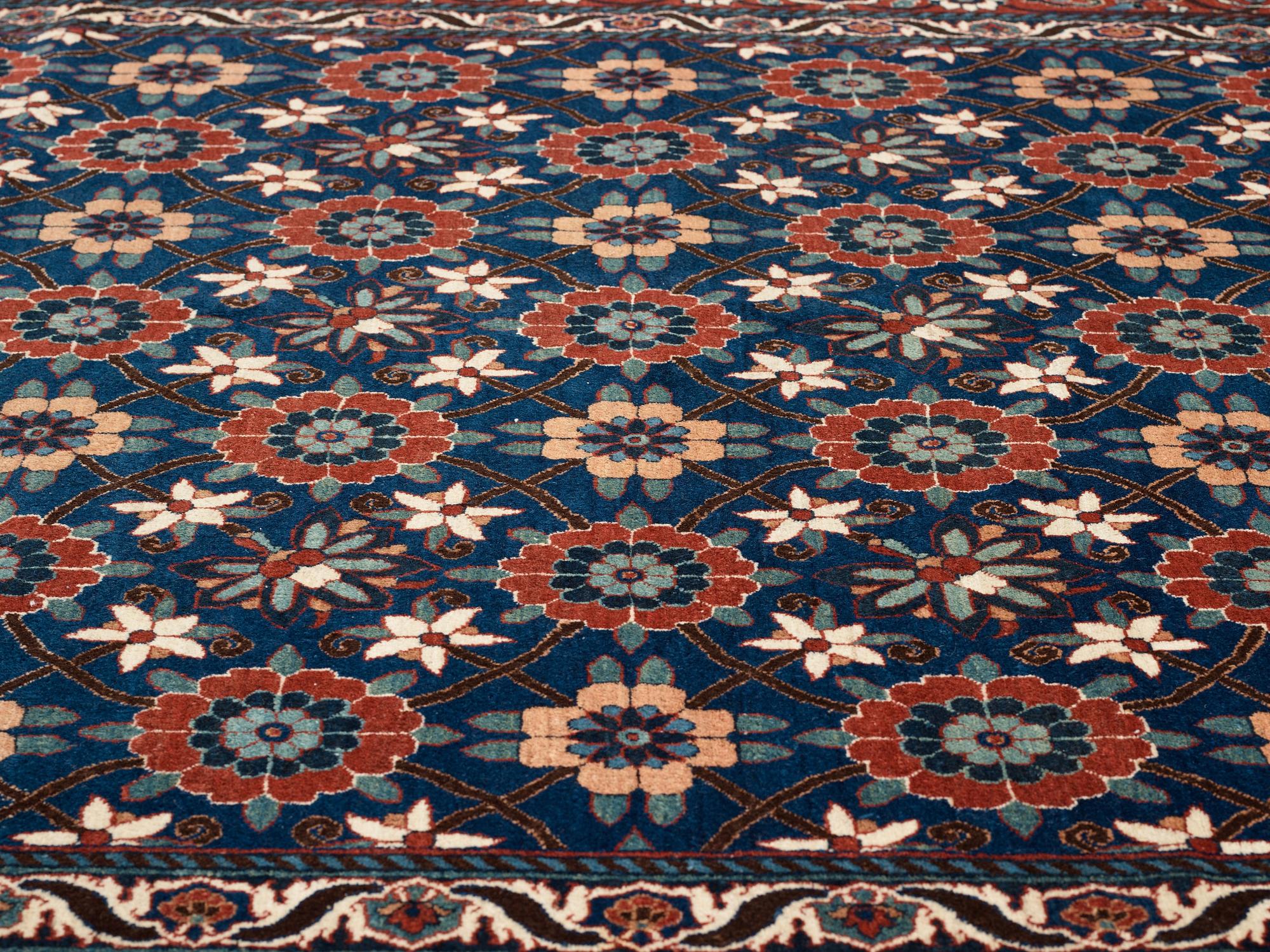 A CARPET, a semi-antique/old Veramin, ca 353 x 213,5-215,5 cm.