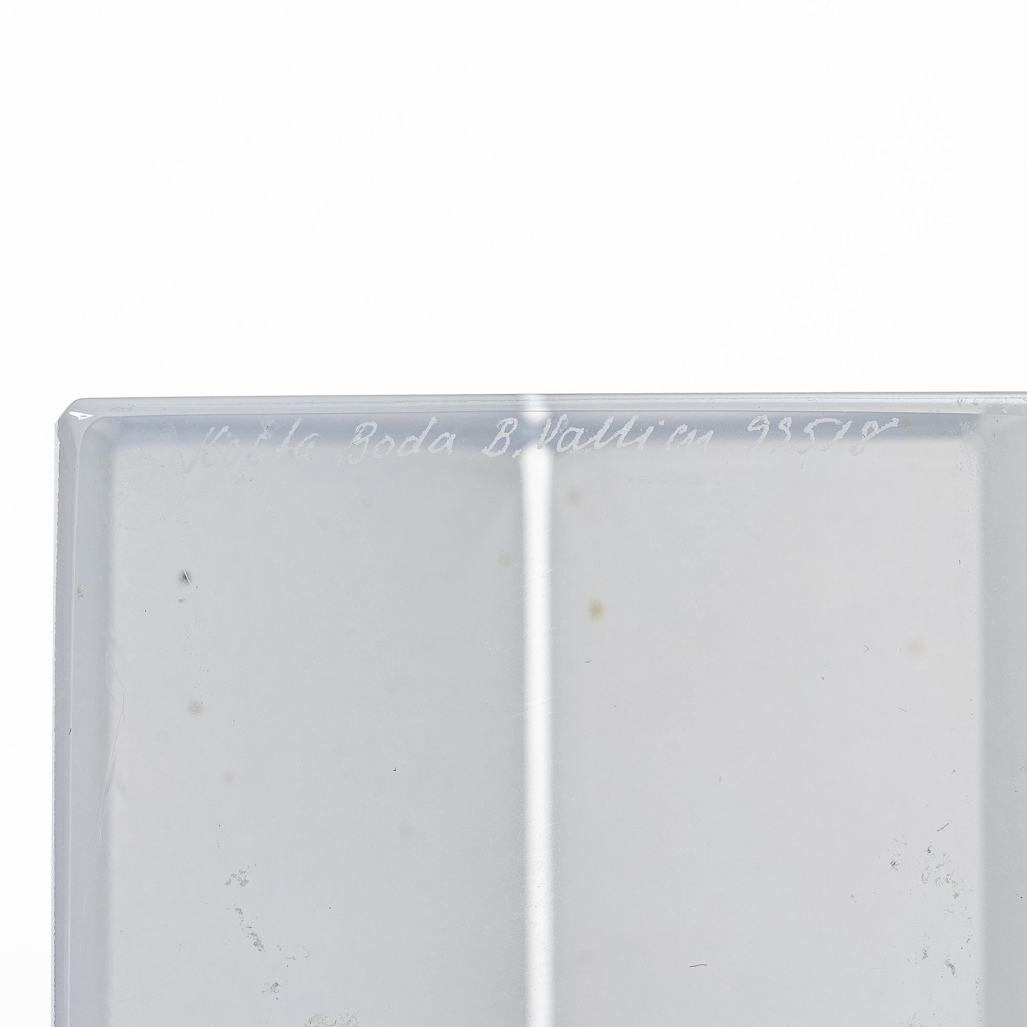 Bertil Vallien, Three glass objects, Kosta Boda.