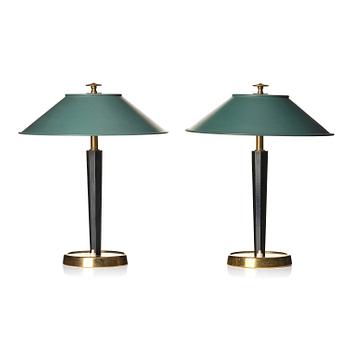 394. Bertil Brisborg, a pair of table lamps model "30950", Nordiska Kompaniet, 1940s.