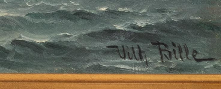 Vilhelm Victor Bille, Naval Battle (possibly the Battle of Heligoland).