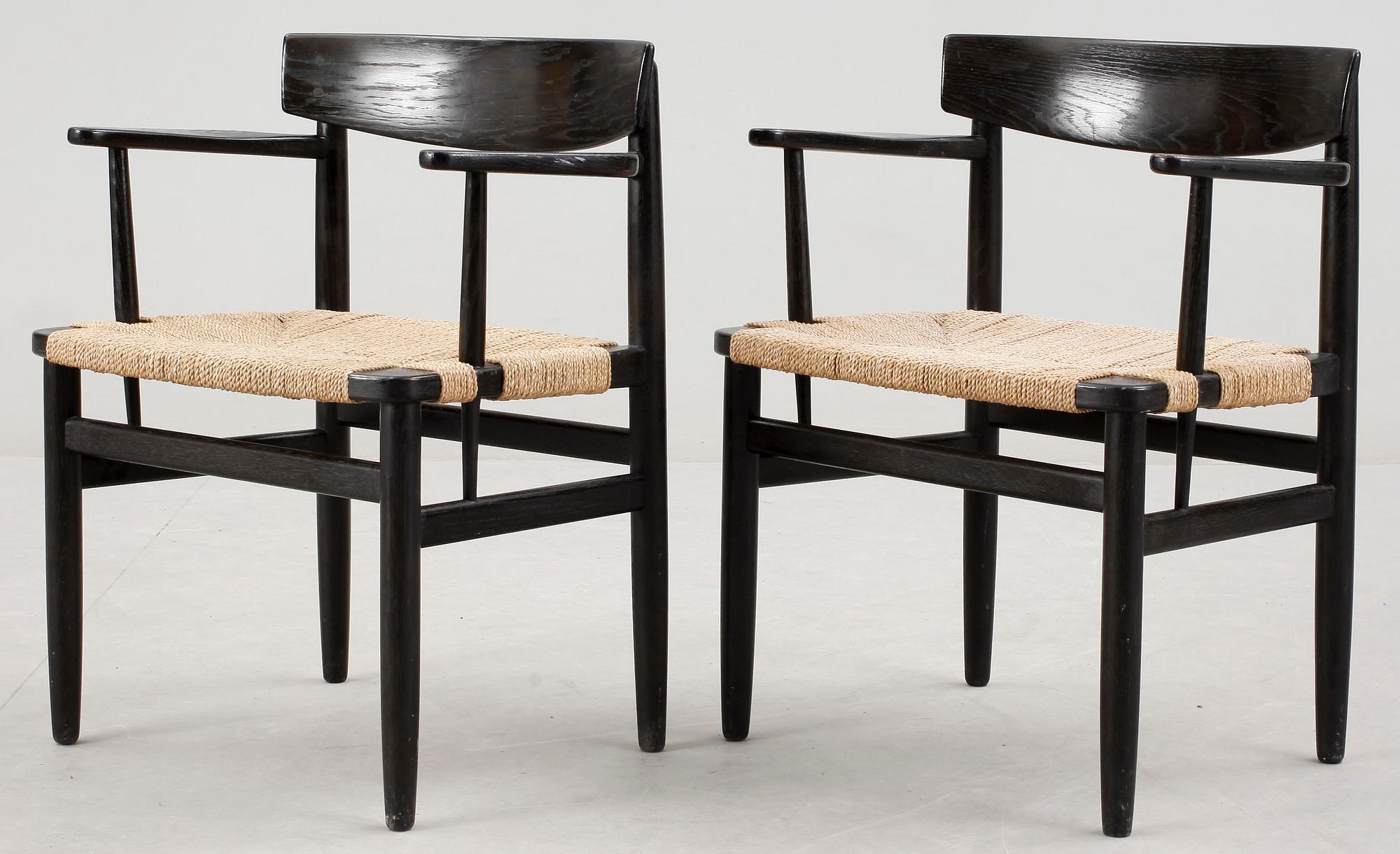 KARMSTOLAR, ett par, "Öresund", Börge Mogensen, Karl Andersson & Söner.