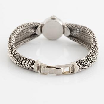 White gold and brilliant cut diamond cocktail watch.