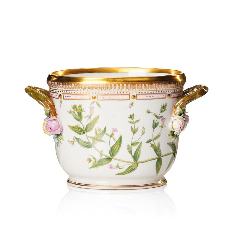 A Royal Copenhagen 'Flora Danica' wine cooler, Denmark, 20th Century.