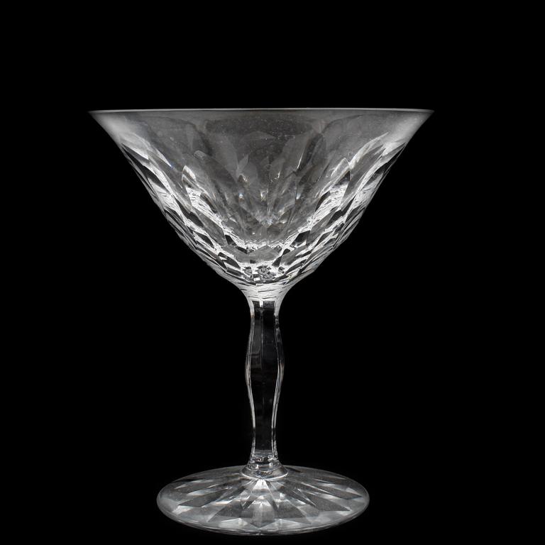 CHAMPAGNESKÅLAR, 6 st, "Gate" Simon Gate, Orrefors.