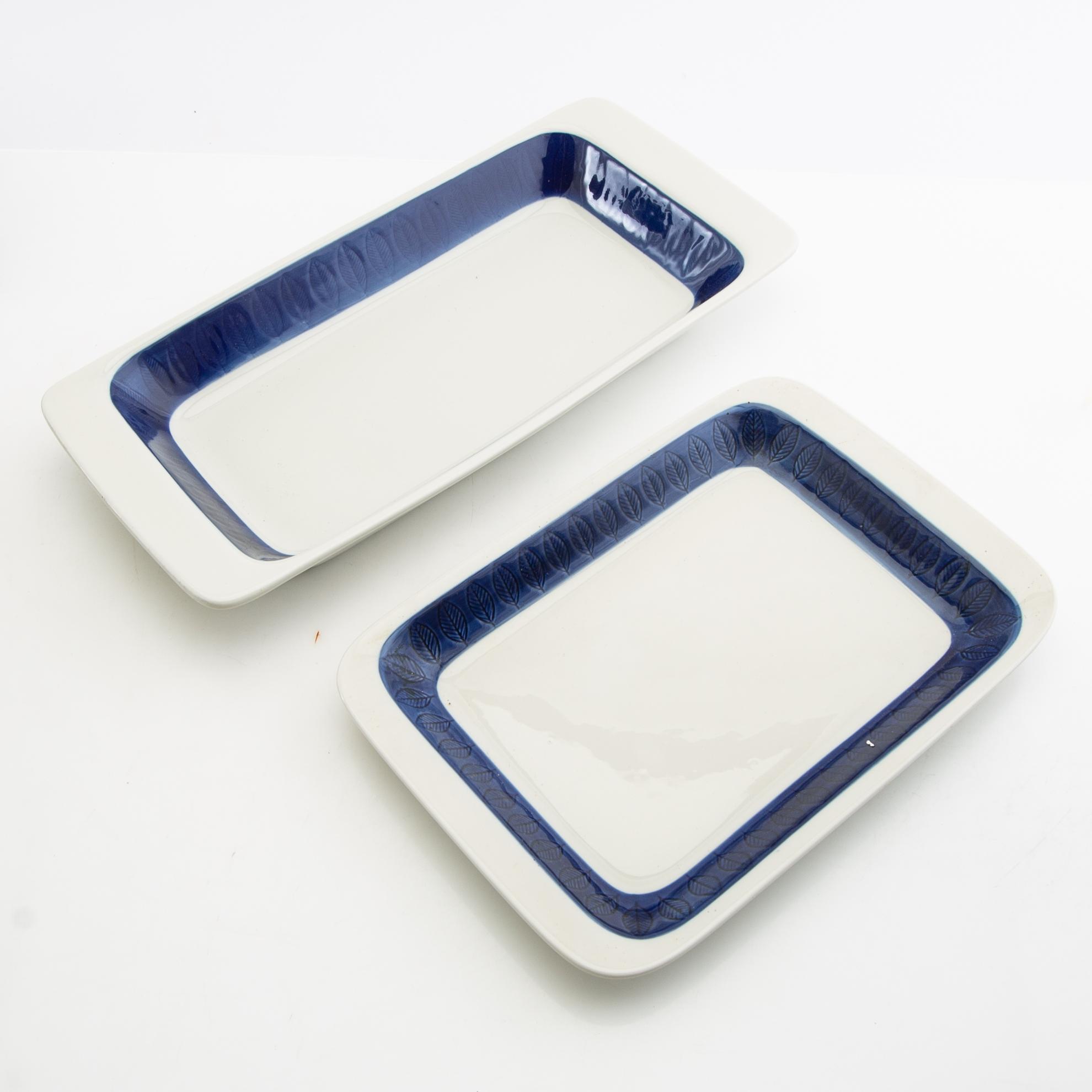 Hertha Bengtson, servis 9 dlr "Koka blå" Rörstrand 1900-talets mitt porslin.