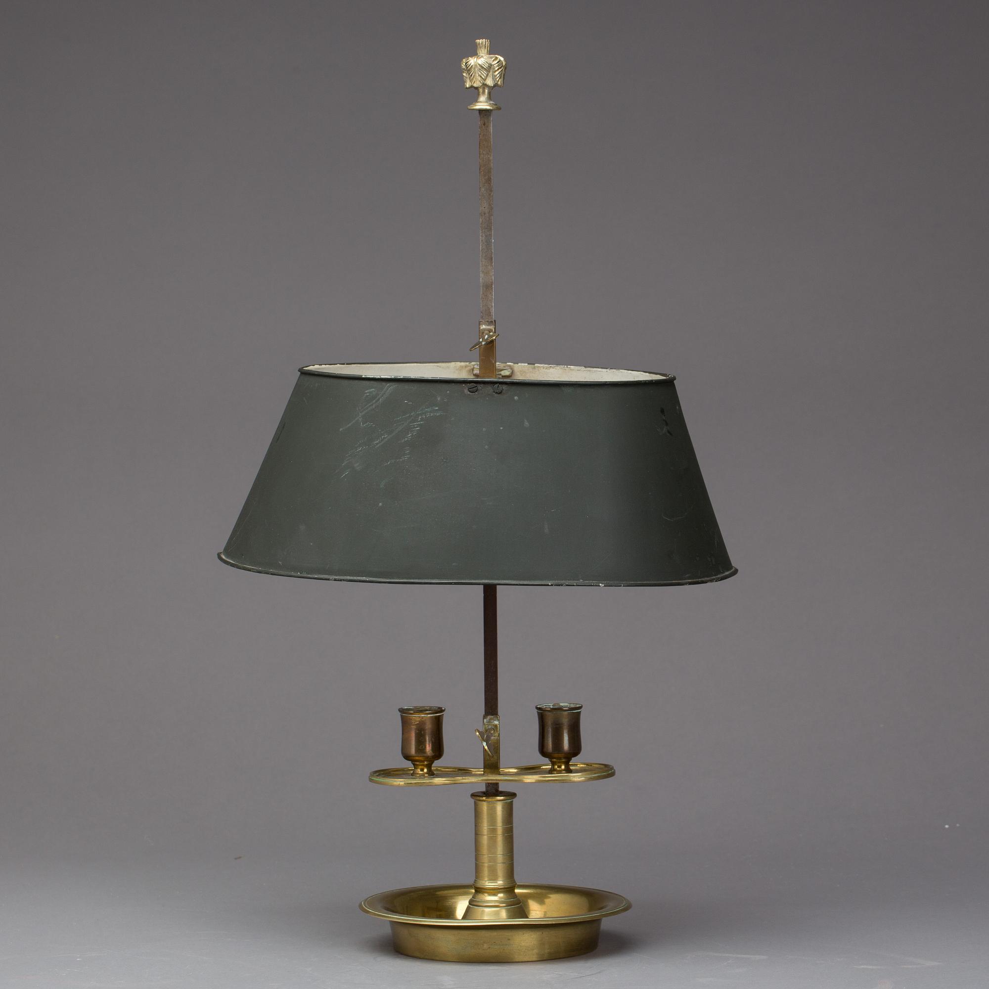 BORDSLAMPA, sk bouillottelampa. 1800-tal.
