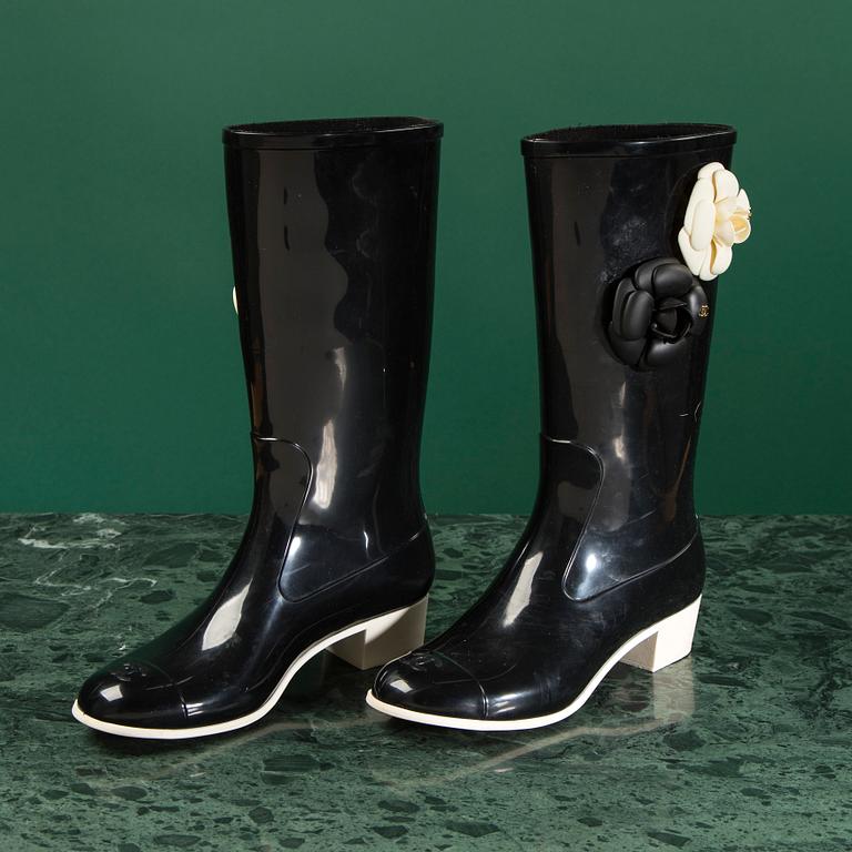 RUBBER BOOTS, CHANEL, size 38.