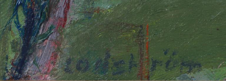 GEORG LODSTRÖM, olja på uppklistrad duk, 2 st varav en sign.