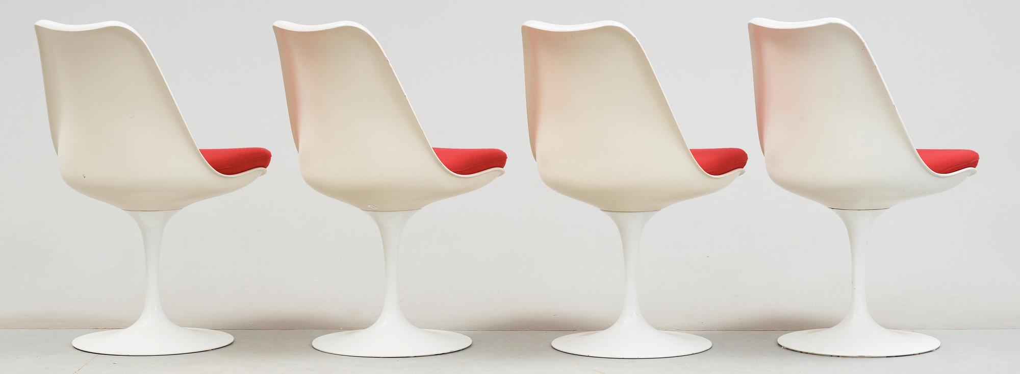 EERO SAARINEN, stolar, 4 st "Tulip", Knoll International, USA.