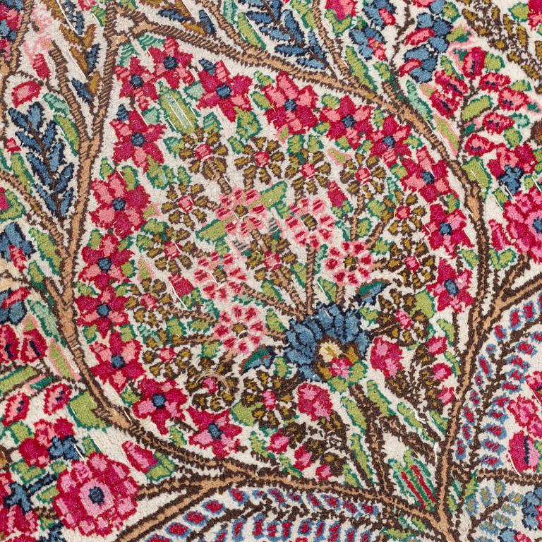 A semi-antique 'Millefleur' Kerman, ca ca 245 x 148 cm.