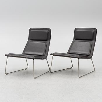 Jasper Morrison, fåtöljer, ett par, "Low and Pad", Cappelini, Italien.
