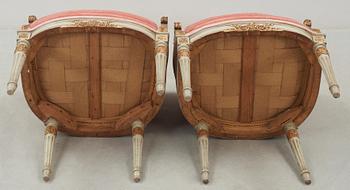BERGERER, ett par, Louis XVI-stil, 1900-tal-talets första hälft.