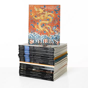 Kataloger, 25 stycken, Sotheby's Hong Kong och New York, 1992-2001.