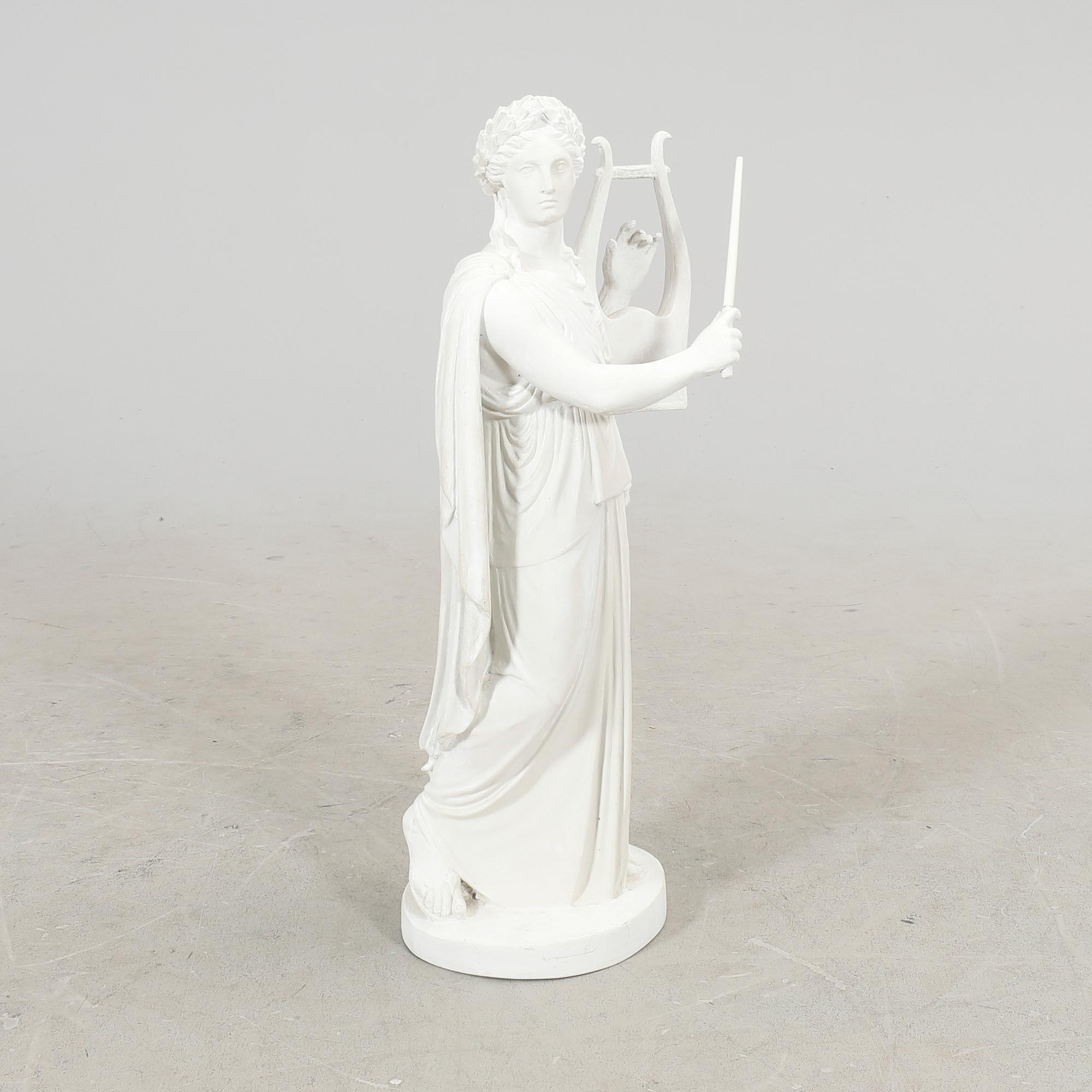 A plaster statue of Erato modern copy.