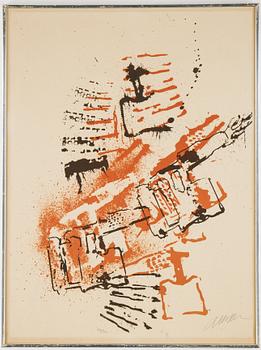 Arman, lithograph in colours, signed 248/300.