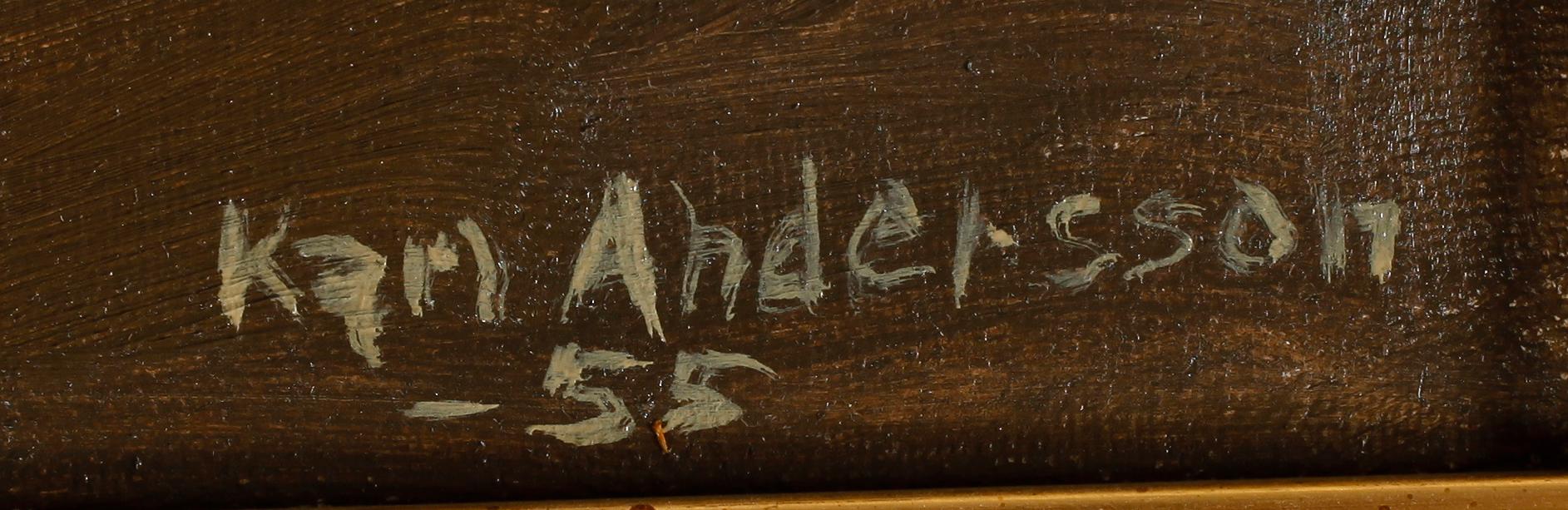 KARL ANDERSSON, olja på duk, signerad -55.