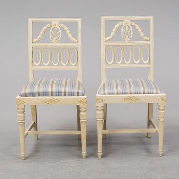 6 swedish chairs from Lindome, circa 1800.