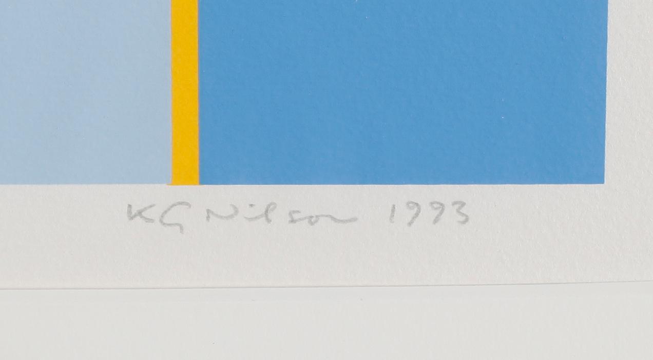 K G ( KARL GUSTAF) NILSON, färglitografi, signerad, daterad 1993, numrerad 119/150.