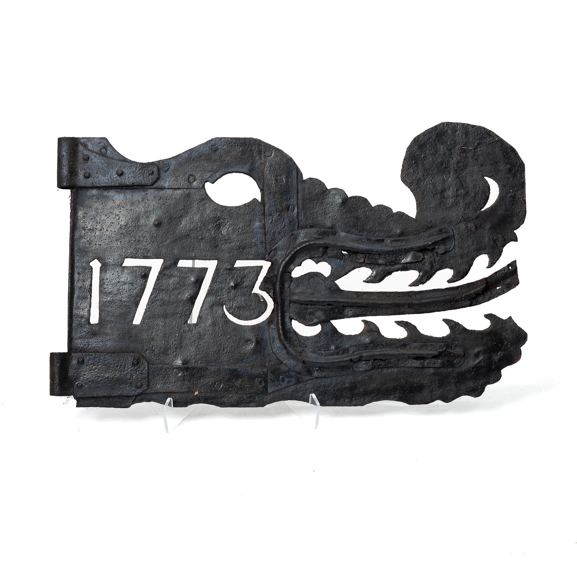 Weather vane, dated 1773.