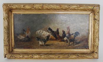 EDMOND VAN COPPENOLLE, olja på pannå, sign o dat- 1881.