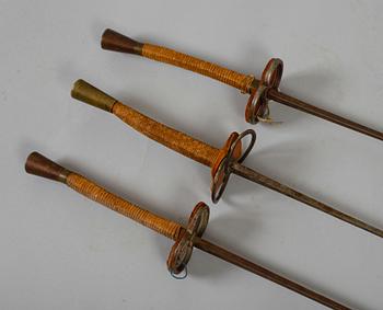 FLORETTER, 3 st, 1800-/1900-tal.