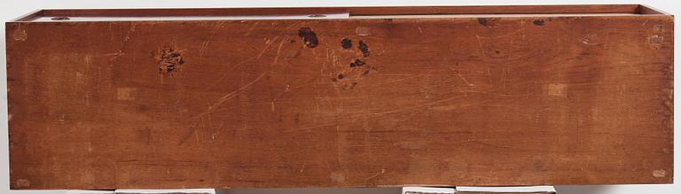 Finn Juhl, a rare wall mounted palisander sideboard, Bovirke, Denmark 1950s.